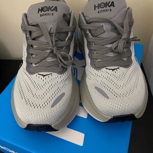 Hoka One One Men's Bondi 8 Running Sneaker Shoes, Size -M7-W8